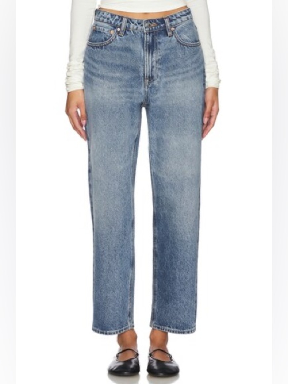 GRLFRND
The Karolina High-Rise Straight Leg Womens Jeans - Light Blue - Picture 2 of 7